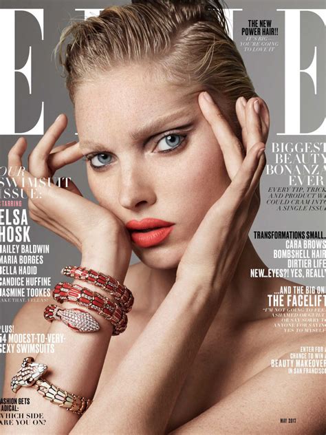 Elsa Hosk For Elle Us By Terry Tsiolis View Management