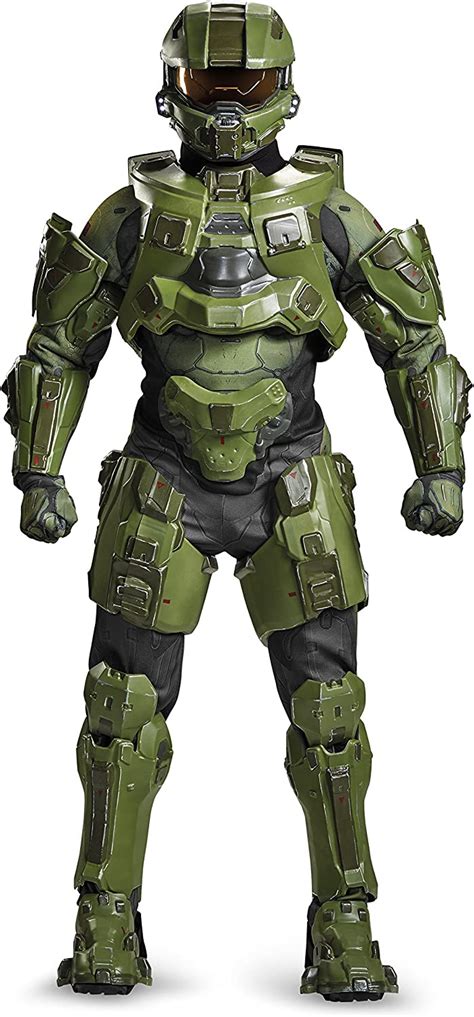 Disguise Men S Plus Size Halo Master Chief Ultra Prestige Costume Green XX Large Amazon Com
