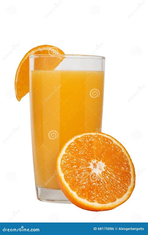 Delicious Fresh Natural Orange Juice In A Glass Stock Photo Image Of