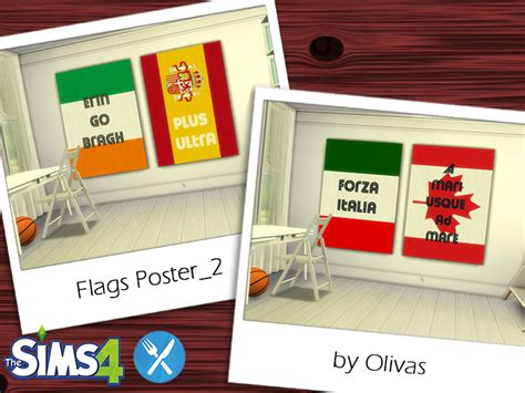 The Sims Resource Flags Poster2