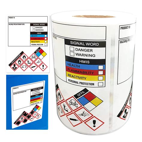 Buy GHS Stickers SDS OSHA Labels For Safety Data Write In 3 X 4 Inch