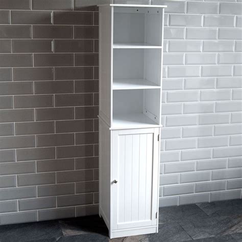 This compact cabinet is here to help! Priano Freestanding Bathroom Cabinet Unit White Vanity ...