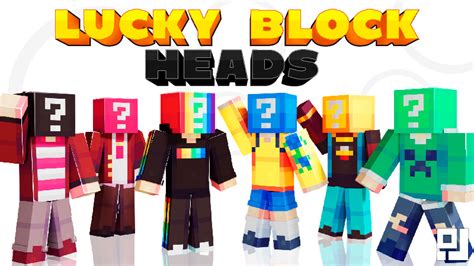 Lucky Block Heads By Inpixel Minecraft Skin Pack Minecraft