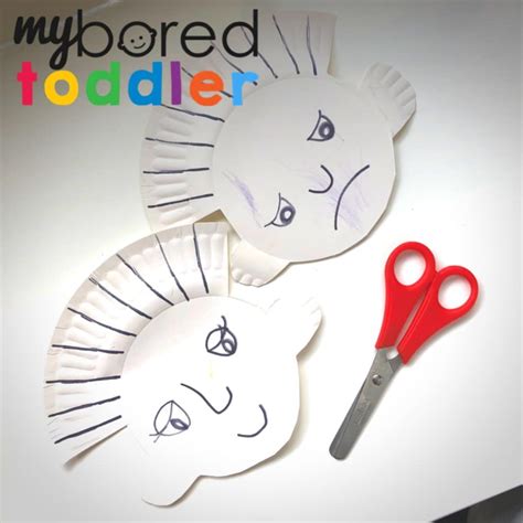 Paper Plate Hair Cuts Toddler Activity For Scissor Skills My Bored
