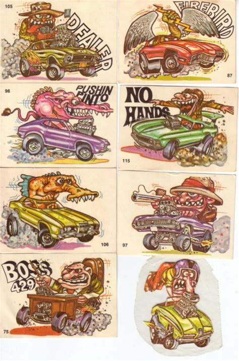 remember odd rods bubble gum cards from the 1960 s bubble gum cards cartoon car drawing