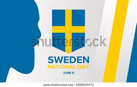 National Day Sweden Celebrated Annually On Stock Vector Royalty Free