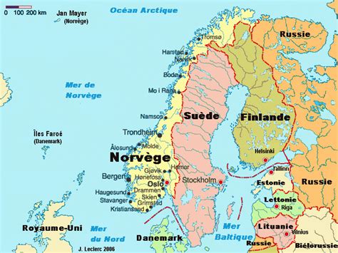 Carte De La Norvège Archives Voyages Cartes