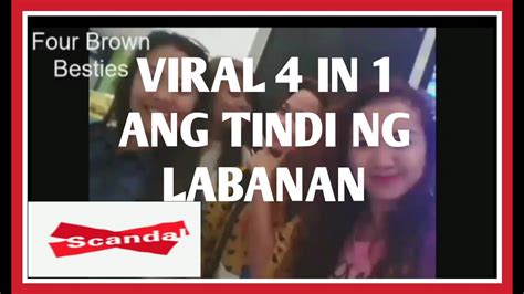4 In 1 Apat Na Pinay At Isang Kano Viral Full Video Available Red Heaarted Youtube