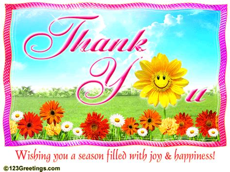 Thank You Free Thank You Ecards Greeting Cards 123 Greetings