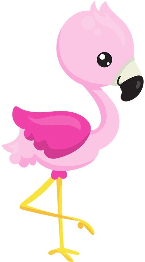 Cute Flamingo Baby Flamingo Pink Flamingo Bird Art Print