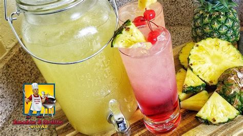 Cherry Pineapple Lemonade Summertime Drink Recipe Youtube