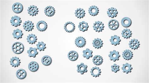 Gear Shapes Concept For Powerpoint