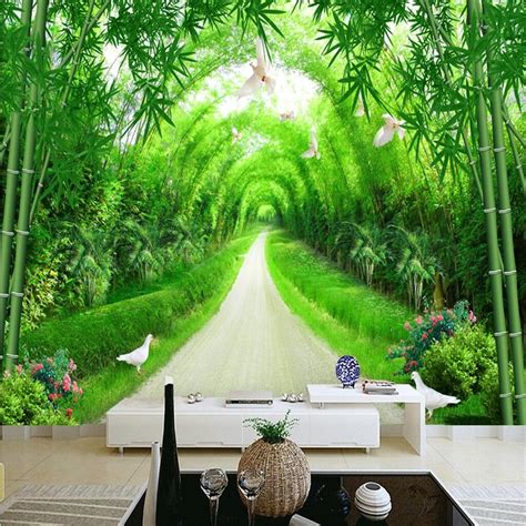 Beibehang Bamboo Forest Custom Photo Wallpaper For Walls 3 D Tv