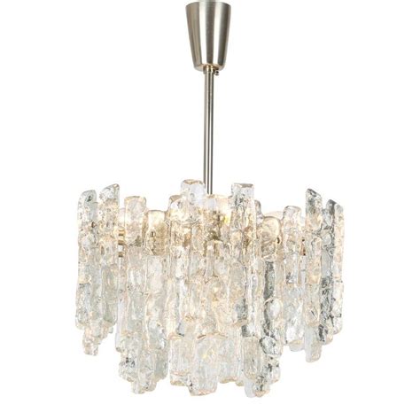 Stunning Murano Glass Chandelier By Kalmar S Two Tiers Structure