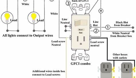 wiring two gfci schematic