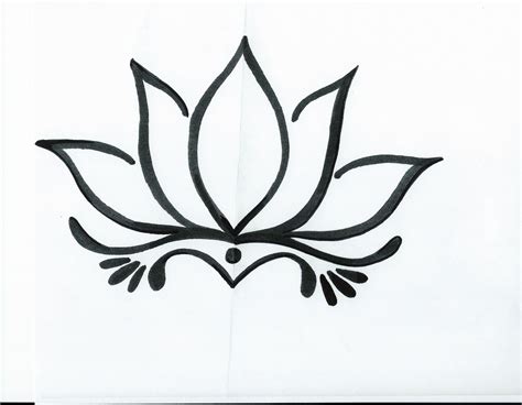 Lotus Flower Drawing Easy Mayjustingati