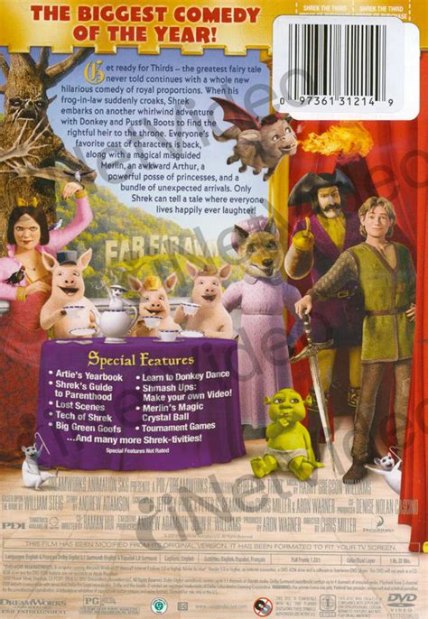 Shrek The Third Full Screen Edition On Dvd Movie