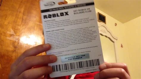 Robux Card Codes Not Used