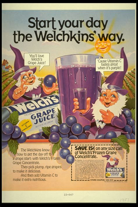 Welchkins Gets Your Morning Off To A Grape Start Welchs Historic
