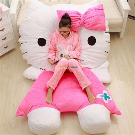 Fancytrader 200cm X 150cm Soft Lovely Huge Plush Giant Pink Hello Kitty