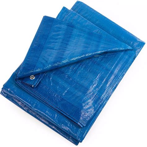 All Weather Proof Tents Tarpaulin Blue Tarp Cars Boats Swimming Pool Cover Ebay