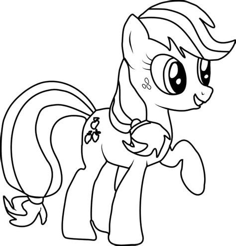 Applejack My Little Pony Coloring Pages
