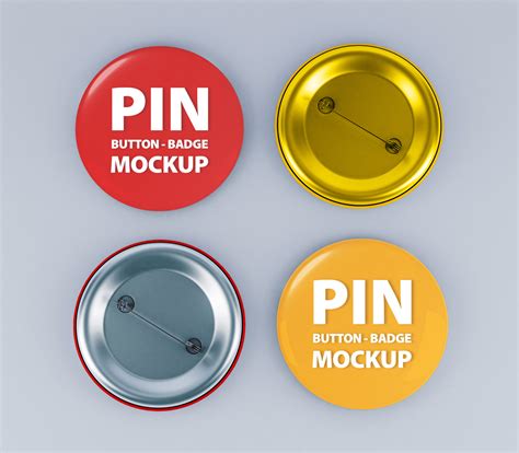 Free Round Pin Badge Button Mockup Mockuptree