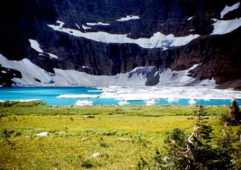 Approching Iceberg Lake Glacier National Park Mt 1968 Photos