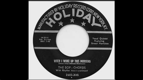 Bop Chords When I Woke Up This Morning 1956 Youtube