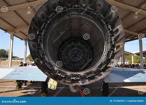 Military Jet Exhaust Aircraft Exhaust And Nozzle Detail External View