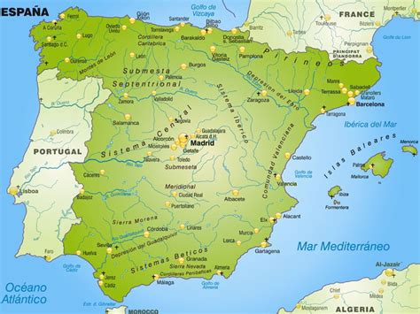 Komisja gospodarcza dla ameryki łacińskiej i karaibów. Hiszpania - położenie, mapa, flaga, stolica, turystyka