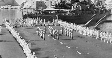 1300 X 974 The Ships Company Of Hms Illustrious Marching Past Rear