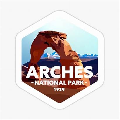 Arches National Park Stickers Sticker Redbubble Utah