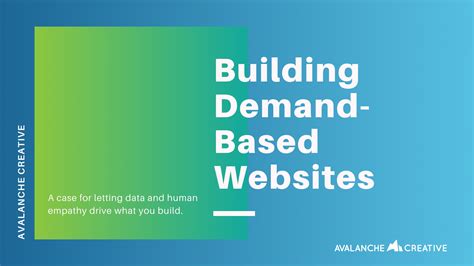 Webinar Building Demand Based Websites Avalanche Creative