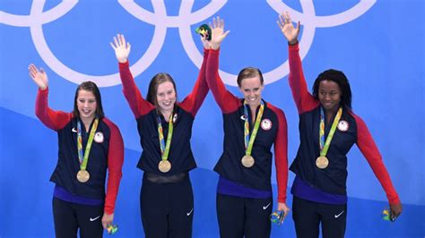 Rio Olympics Womens Swim Team Wins 1000th Gold Medal For Usa The