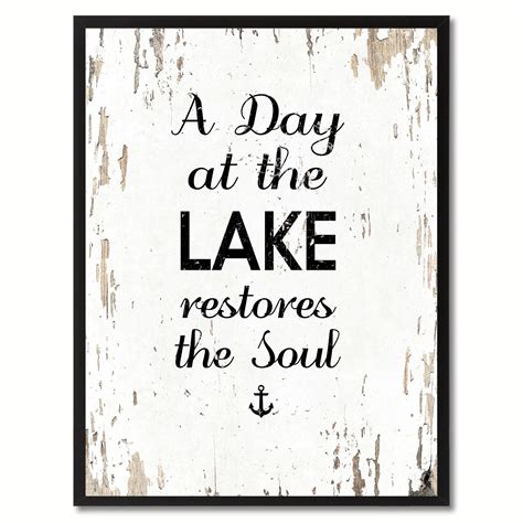 الانجليزية • الولايات المتحدة الأمريكية. At the lake restores the soul Inspirational Saying Home Décor Wall Art Gift | Lake decor, Lake ...
