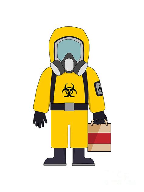 Bio Hazard Suit Cartoon Digital Art By Bigalbaloo Stock Pixels