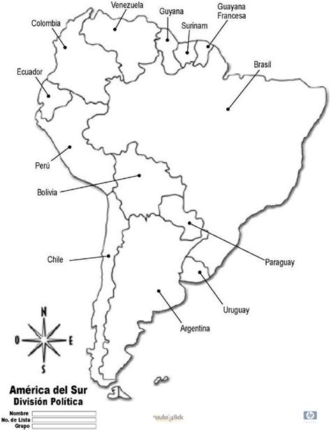 Mapa America Do Sul Para Colorir Atividades De Geografia Mapa Geografia