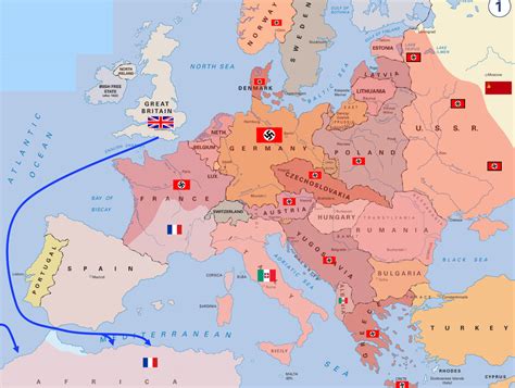 La Ii Guerra Mundial En Europa Mapa En Movimiento Historia De España