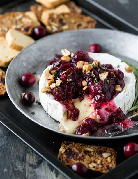 Baked Brie With Cranberries And Pecans