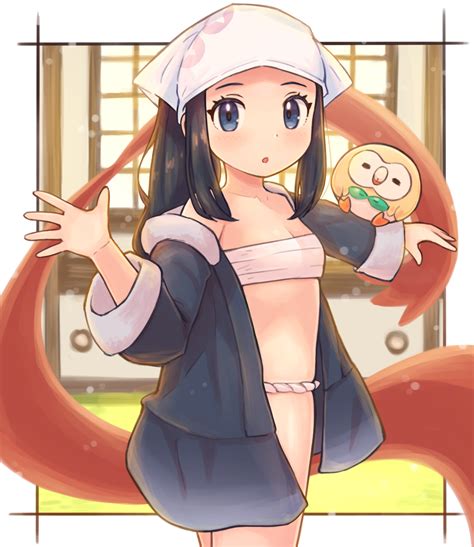 Akari And Rowlet Pokemon And 1 More Drawn By Kutabiretaneko Danbooru