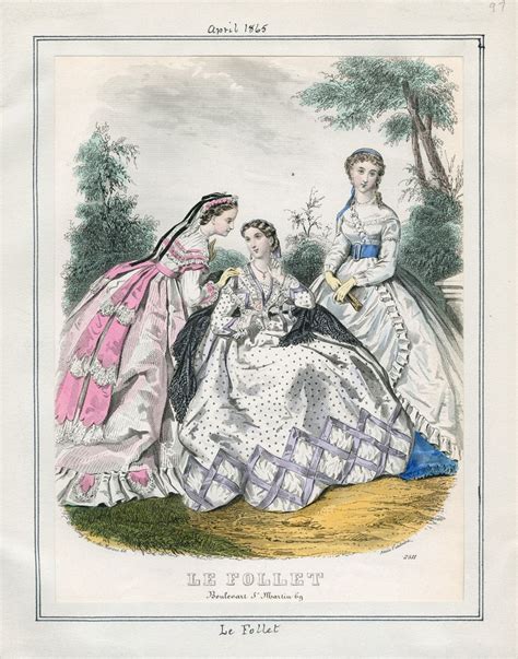 Le Follet April 1865 Lapl Victorian Women Victorian Fashion Vintage