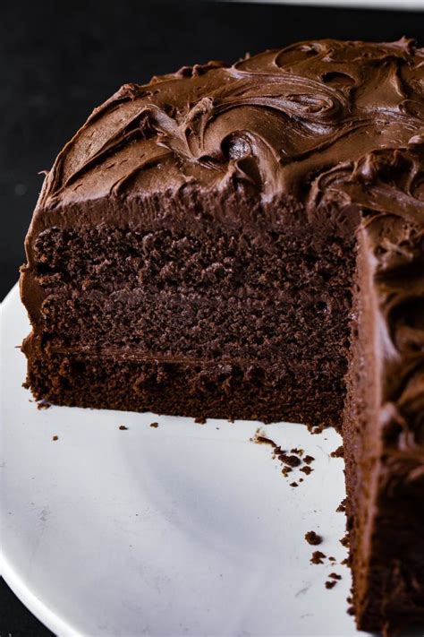 This Homemade Chocolate Cake With Chocolate Frosting Is Mouthwatering