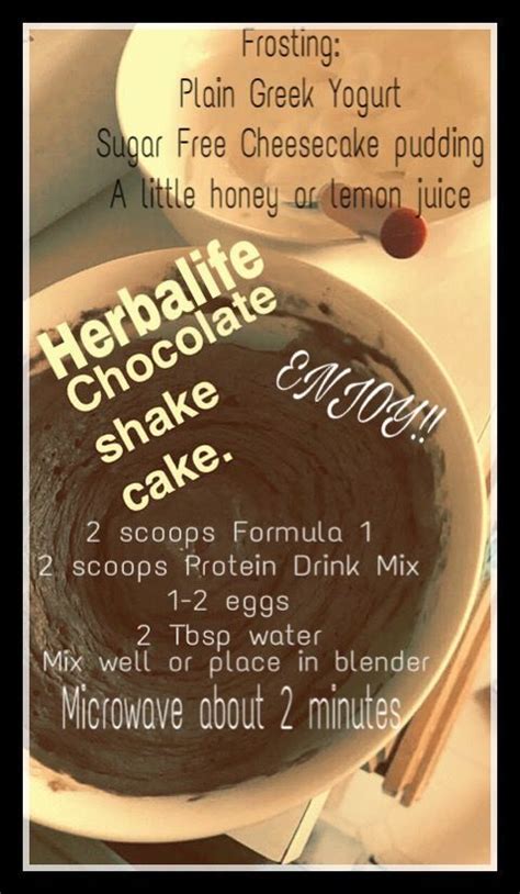 Subscribe to receive free email updates #herbalife #recipe #shake #cakeHerbalife Shake cake recipe | Herbalife recipes, Herbalife shake ...