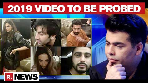 Bollywood Drug Probe Ncb To Re Examine Karan Johars 2019 Party Video Youtube