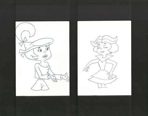 The Jetsons Original Production Drawings Judy And Jane Property Room