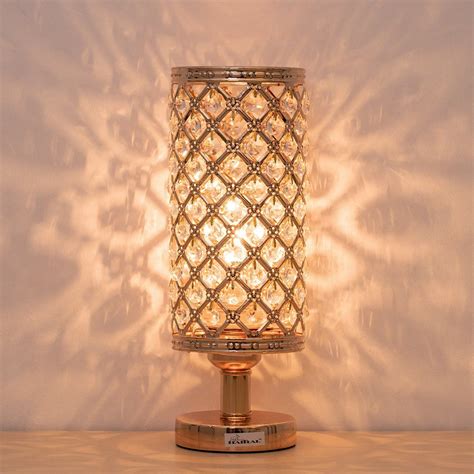 Filter dining tables console tables side tables bedside tables coffee tables storage & drinks trolleys dressing tables desks. HAITRAL Crystal Bedside Table Lamps - Modern Gold ...