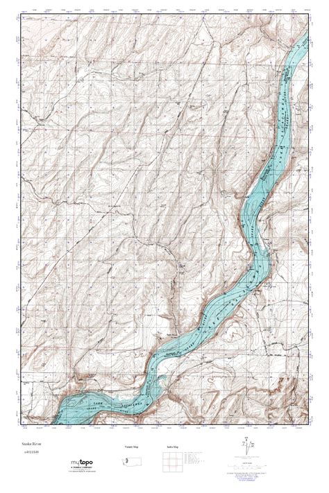 Mytopo Snake River Washington Usgs Quad Topo Map