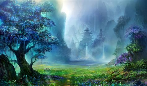 See more ideas about anime, anime art, gif. Fantasy Landscape HD Wallpaper | Background Image | 3543x2082