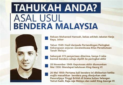 Allahyarham mohamed hamzah, pencipta bendera malaysia yang kini dikenali sebagai jalur gemilang. Pencipta Bendera Malaysia, Siapa Dia?
